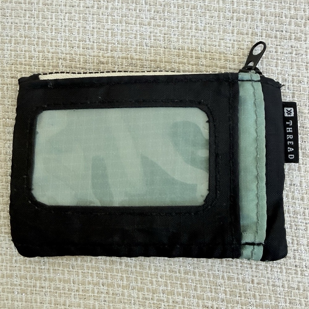 Thread Wallets Zip ID Card Holder Wallet Key Ring Zipper Compact - Picture 2 of 5